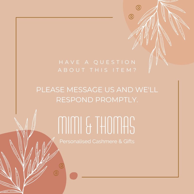 Mimi & Thomas Pure Cashmere Turquoise Travel Wrap Shawl Gift