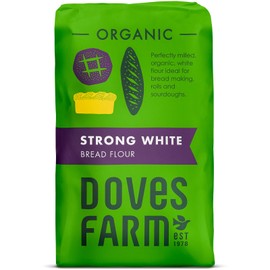Doves Farm Organic Strong White Bread Flour | British Sourdough Bread & Roll Making Flour | Ideal for Artisan Breadmaking | Unbleached Bread Flour | 52.91 Oz (1.5kg)