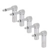 5pcs Right Angle 6.35mm Mono Phone Plug Guitar Audio Jack