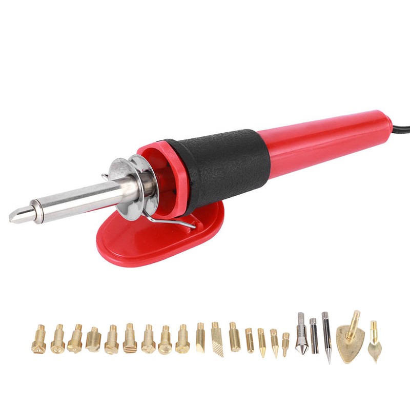 Electric Soldering Iron Set Wood Burning Pen Engraving Carving Pyrography