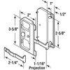 Prime-Line A 142 Black Plastic Mortise Style Screen Door Latch