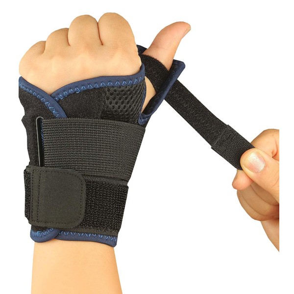 Reversible Thumb Splint & Wrist Stabilizer Support Brace for Right