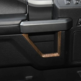 Xtreme trux Molded Wood Grain Door Handle Bezel Trim Cover For 17-22 Ford F250 F350