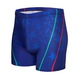 KANAV Men's Athletic Swim Jammers Quick Dry Square Leg Swimsuit for Men Drag Suits for Swimming Training Racing Mens Swim Briefs Competitive Swimwear