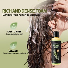 Rosemary Shampoo for Hair Growth for Women and Men, Hair Thickening Shampoo, Contains Hydrolyzed Keratin for Strengthening and Thickening for Fine Hair and Hair Loss 220ml