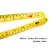 HEIKIO Tape Measure 8M/26FT, Double-sided Metric and Inch Scale with