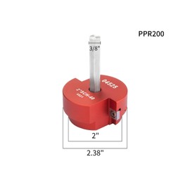 SIIIXS 2 Wings PVC Pipe Reamer, Plastic PVC Pipe Fitting Saver Kit Fit into Standard 1/2" Drills 2inch Head Socket Saver Tool