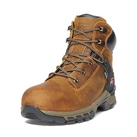 Timberland PRO Men's Hypercharge 6 Inch Composite Safety Toe Waterproof Industrial Work Boot, Brown Distressed-2024 New, 13 Wide