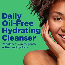 Limpiador facial Differin, lavado facial hidratante diario sin aceite de los creadores de Differin Gel, cuidado suave de la piel para pieles propensas