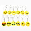 Oneroomone 40 Stück Mini-Emoji-Schlüsselanhänger, Gesicht Schlüsselanhänger, Emoji Anhänger, für Handtasche,