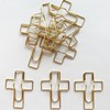 Golden Cross Shaped Pen Clips - 10 Pack, Pen Clip