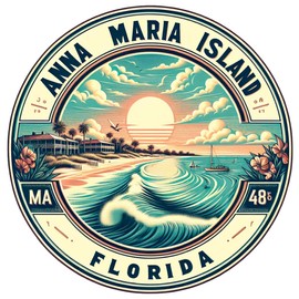 Anna Maria Island Florida Souvenir Vinyl Decal Sticker 2-Inch
