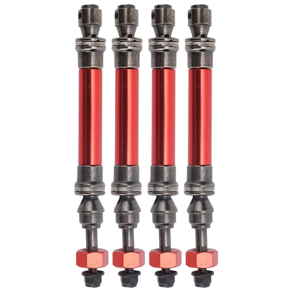 4-Piece RC Car Drive Shaft Metal Front Rear CVD Drive
