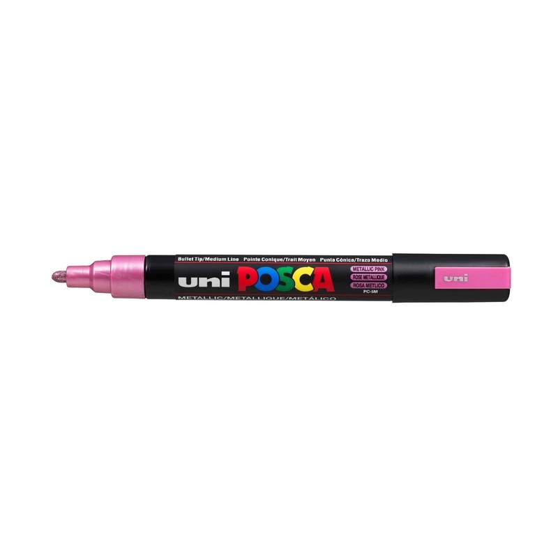Posca PC5M/8METAL09 Marker Pens Box of 8 Assorted Colours