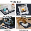 SHACOS Large Coffee Mat 2-Pack 16x24 Inch Absorbent Non Slip