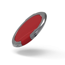 エレコム スマートフォン用ストラップ/フィンガーリング/薄型/レッド