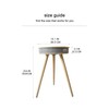 Louis Donné Smart End Table with Bluetooth Speakers, Round Side