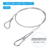 PATIKIL Stainless Steel Safety Cable 31.5"/80cm, 4Pack 3.3mm Flexible Security
