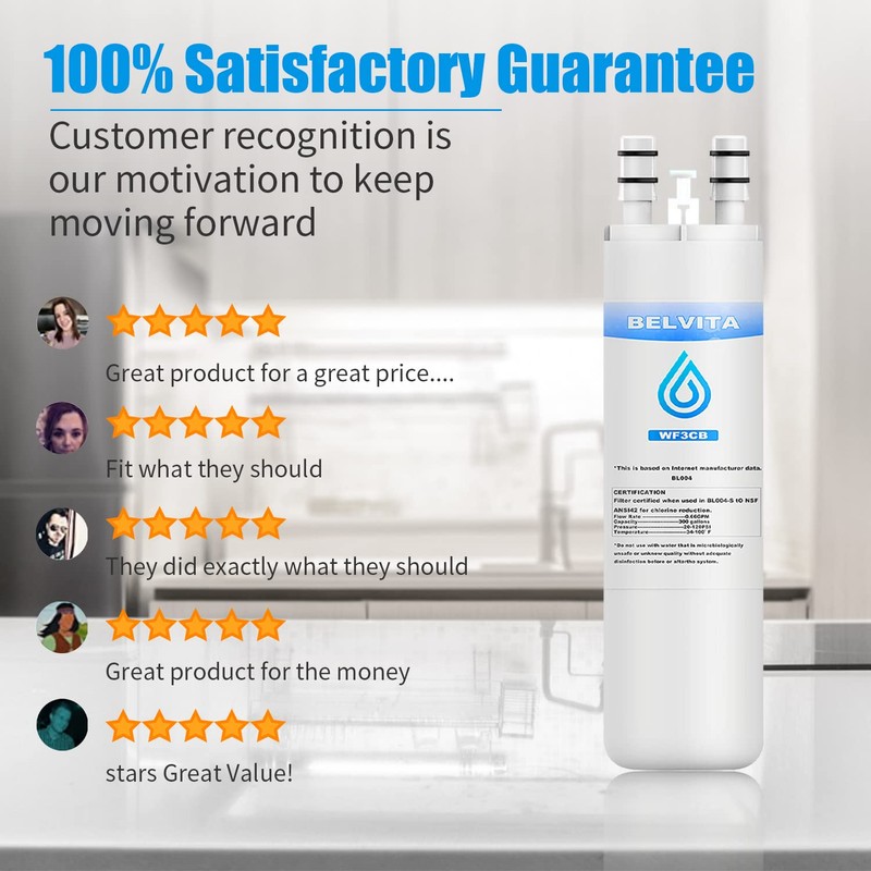 WF3CB Refrigerator Water Filter Compatible with Frigidaire WF3CB Puresource3 242069601