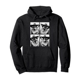 Cowboy Armadillos with Sunglasses Desert Animal Photo Booth Pullover Hoodie