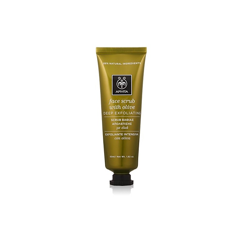 Apivita Face Scrub for Deep Exfoliating with Olive 50 ml