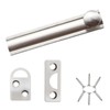 Adyoney 3 Inch Brushed Silver Solid Brass Surface Bolt, Elegant