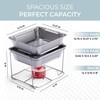 Alpha Living 6 Pack - Disposable Chafing Dish Buffet Set,