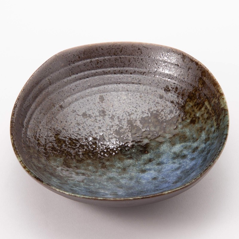 Mino Ware K80128 Tsuki Akari Oval Dish