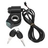 Electric Bike Throttle Grip Kit Speed Handlebars with Blue Font