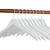 TOPIA HANGER Bride Hanger for Wedding Dress, Premium White Wooden