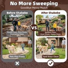 Shabebe Rock Glue for Landscaping, 1 Gallon 20X Mega Hold Mulch Hold Gravel Binder, Intertek Test Pea Gravel Stabilizer, Pet Safe Mulch Stone Adhesive for Walkways, Yards & Decorative Driveway Edges