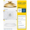 Kudos Gold Flush Mount Ceiling Light 2-Pack, 16 Inch LED