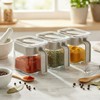Suclain 6 Pcs Condiment Jar Spice Container 13.5oz Sugar and