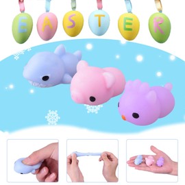LEEHUR 20 Pcs Kawaii Animal Squishies, Mochi Squishy Toys for Kids Party Bag Fillers , Mini Stress Relief Fidget Toys for Kids Christmas Party Favors, Birthday Gift, Goodie Bag Stuffers