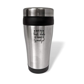 CafeQuality Stainless Steel Tumbler 16oz (Only The Best Dads Get Promoted To Grandpa)