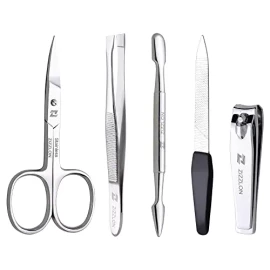 Zizzlon Kit De Manicura Zizzlon, Tijeras Multiusos Para Uñas Y Cejas