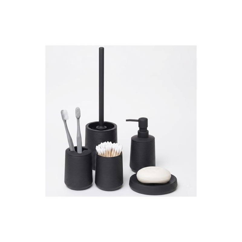 Set de Accesorios para Baño 5 Piezas Diseño Ondas Modernas