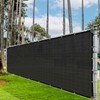 AwnPro Privacy Fence Screens Black 4' x 50' Sun Block