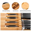 VaeFae In-Drawer Knife Block,Bamboo Knife Drawer Organizer Insert, Kitchen Knife
