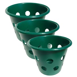 Bloom Master Hanging Baskets - 3 Gallon (3 Pack) - Hanging Planters for Outdoor Plants - Use as a Hanging Flower Basket, Strawberry Planter, Herb Planter, More - Hanging Pots for Plants Outdoor