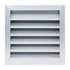 Fits 12x12 Wall Opening Anodized Aluminum Exterior Wall Vent by