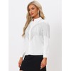 Allegra K Women's Western Fringe Blouse Long Sleeve Button Down