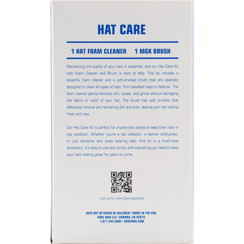 Shoe MGK Hat Cleaner Kit - Foam Cleaner & Brush