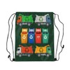 Colorful Garbage Truck Drawstring Backpack,Recycling Trash Can Dumpster Drawstring Bags