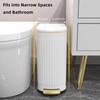 KSSKSS 2.6 Gallon Slim Bathroom Trash Can with Soft Close