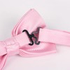 Alizeal Mens Solid Mini Squares Formal Banded Bow Ties (Pink)