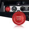 TOMALL Aluminum Engine Start Stop Push Button Cover Trim Compatible