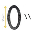 5.5"Hotel House Door Numbers Cast Iron Black (Black(Zero), Large)