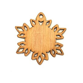 25 Wood Christmas Ornaments Blanks Snowflake 3/16" Thick- Made in USA - (Select Size) (2.5")
