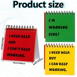 Jutom 36 Pcs I Need Help Mini Flip Chart for Teacher Needs Classroom Management Needs Tools Teacher Incentives Self Assessment Cards for Kids Toddlers Students Behavior School Supplies